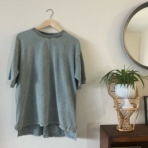 ASOS Design Oversized Washed Teal T-Shirt Size 4